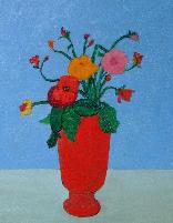 Floral Artwork Oil Painting of Flowers Artist Joan Winter
