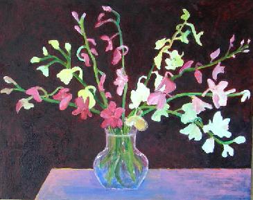 Stately Orchids - buy direct from artist original oil painting